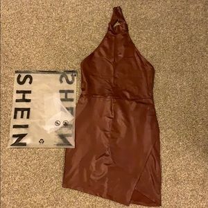 Leather Body con dress